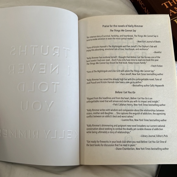 Novel/Book: Truths I Never Told You Novel Chapter Book - Picture 5 of 5